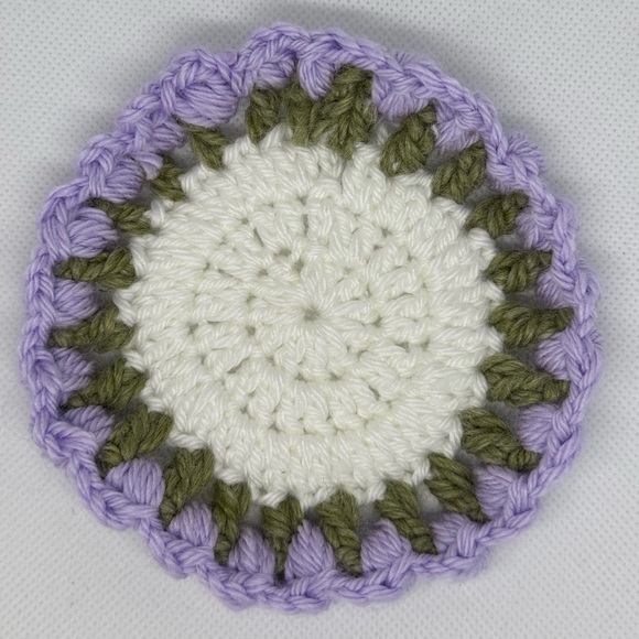 Other - Handmade Flower Crochet Coaster